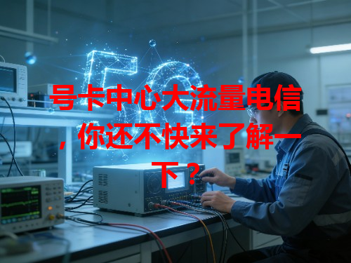 号卡中心大流量电信，你还不快来了解一下？