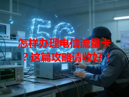 怎样办理电信流量卡？这篇攻略请收好！