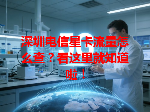 深圳电信星卡流量怎么查？看这里就知道啦！