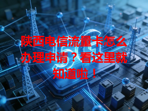 陕西电信流量卡怎么办理申请？看这里就知道啦！