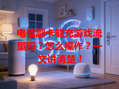 电信副卡能充游戏流量吗？怎么操作？一文讲清楚！