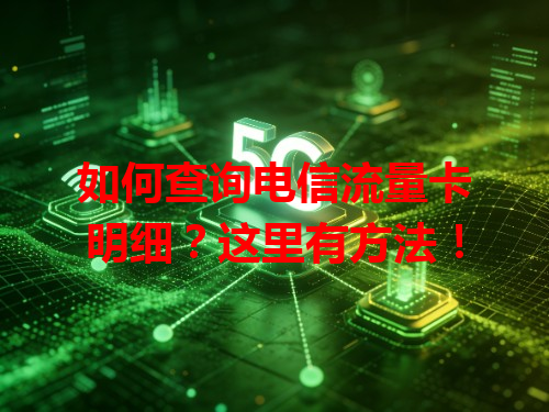 如何查询电信流量卡明细？这里有方法！