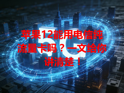 苹果12能用电信纯流量卡吗？一文给你讲清楚！