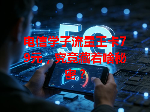电信学子流量王卡79元，究竟藏着啥秘密？