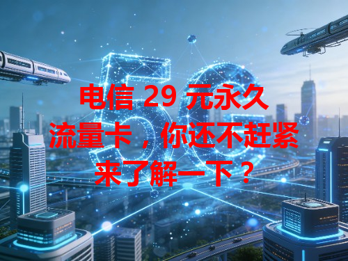 电信 29 元永久流量卡，你还不赶紧来了解一下？