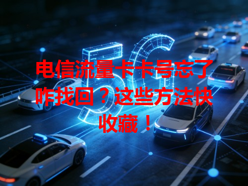 电信流量卡卡号忘了咋找回？这些方法快收藏！