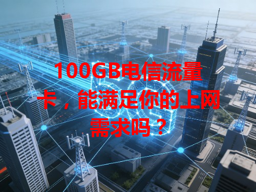 100GB电信流量卡，能满足你的上网需求吗？