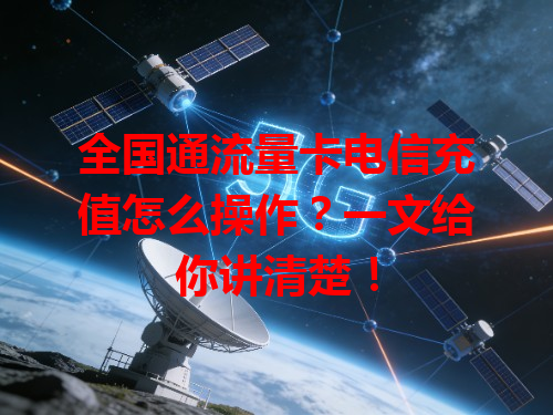 全国通流量卡电信充值怎么操作？一文给你讲清楚！