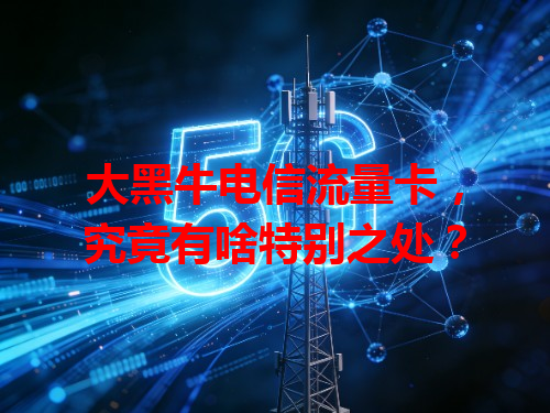 大黑牛电信流量卡，究竟有啥特别之处？