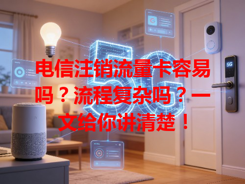 电信注销流量卡容易吗？流程复杂吗？一文给你讲清楚！