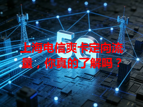 上海电信爽卡定向流量，你真的了解吗？