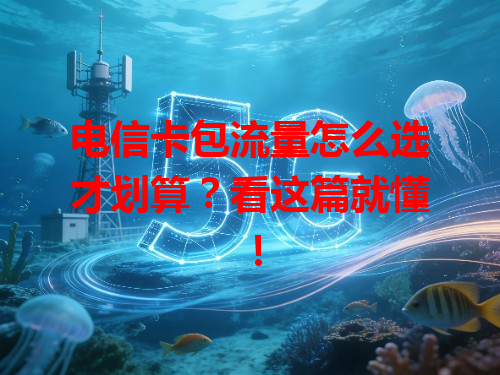电信卡包流量怎么选才划算？看这篇就懂！