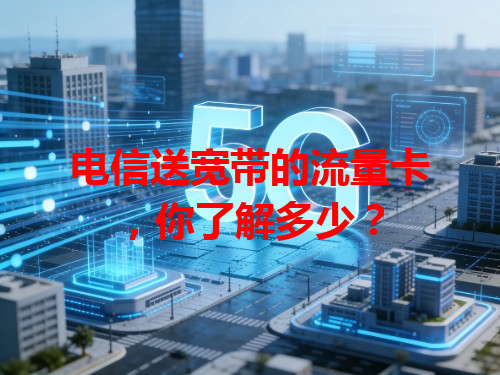 电信送宽带的流量卡，你了解多少？