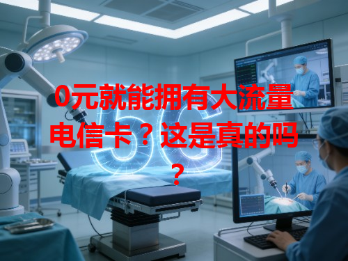 0元就能拥有大流量电信卡？这是真的吗？