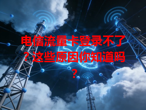 电信流量卡登录不了？这些原因你知道吗？