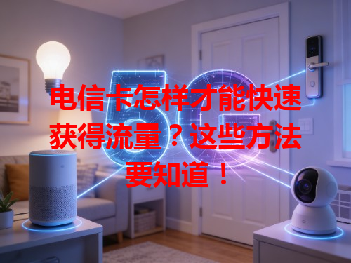 电信卡怎样才能快速获得流量？这些方法要知道！