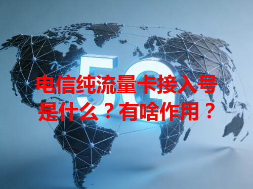 电信纯流量卡接入号是什么？有啥作用？