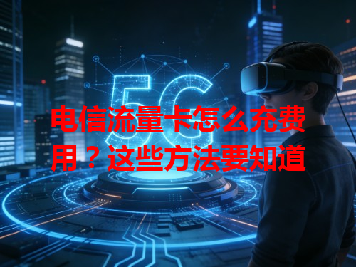 电信流量卡怎么充费用？这些方法要知道