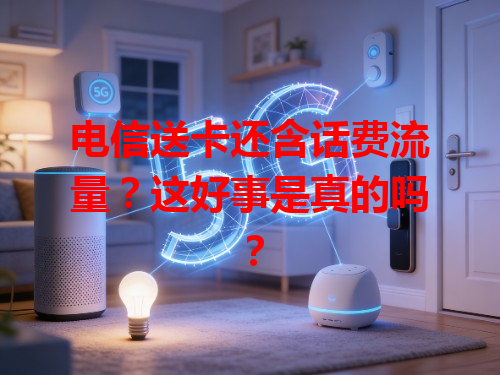 电信送卡还含话费流量？这好事是真的吗？