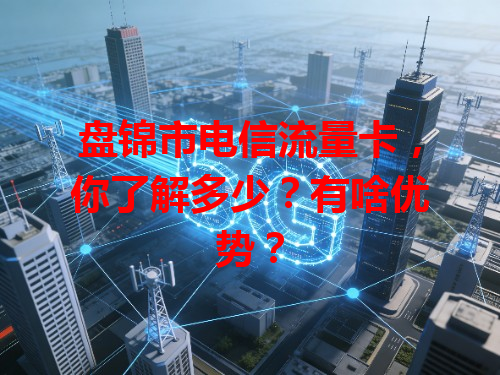 盘锦市电信流量卡，你了解多少？有啥优势？