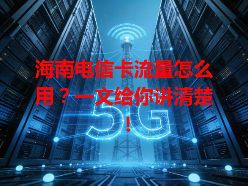 海南电信卡流量怎么用？一文给你讲清楚！