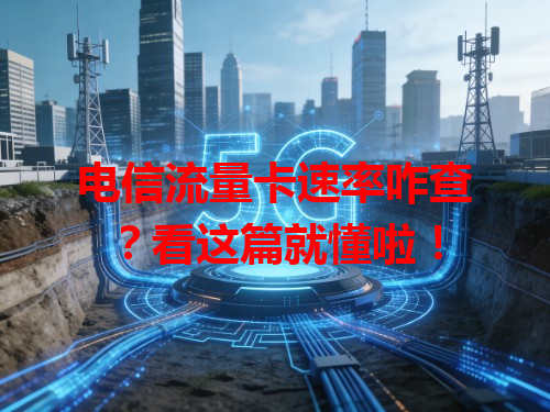 电信流量卡速率咋查？看这篇就懂啦！