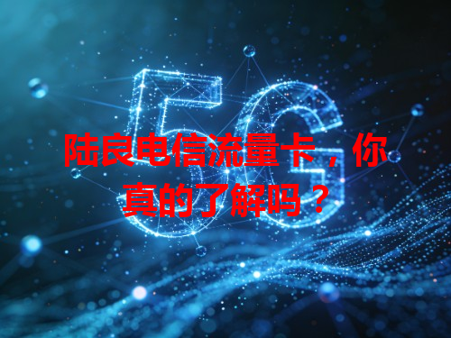 陆良电信流量卡，你真的了解吗？