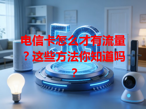 电信卡怎么才有流量？这些方法你知道吗？