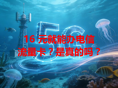 16 元就能办电信流量卡？是真的吗？