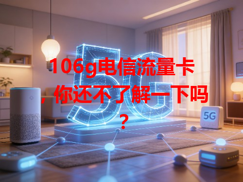 106g电信流量卡，你还不了解一下吗？