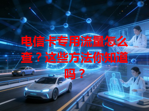 电信卡专用流量怎么查？这些方法你知道吗？