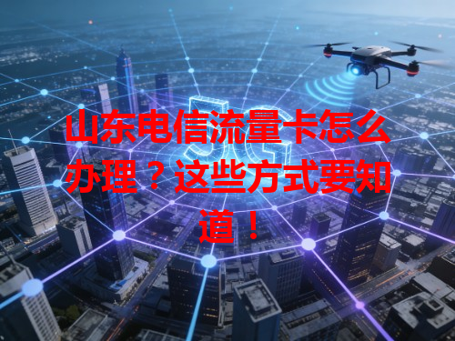 山东电信流量卡怎么办理？这些方式要知道！