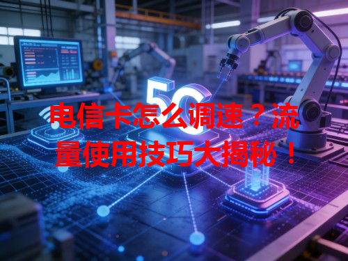 电信卡怎么调速？流量使用技巧大揭秘！