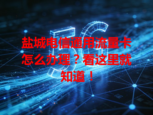 盐城电信通用流量卡怎么办理？看这里就知道！