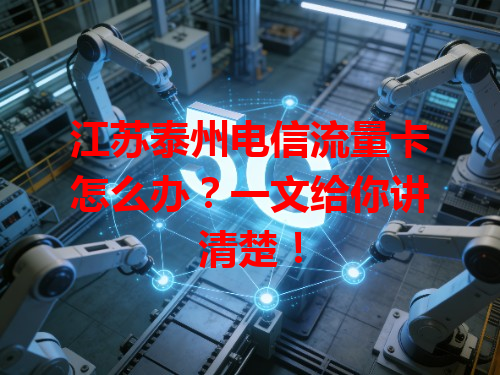 江苏泰州电信流量卡怎么办？一文给你讲清楚！