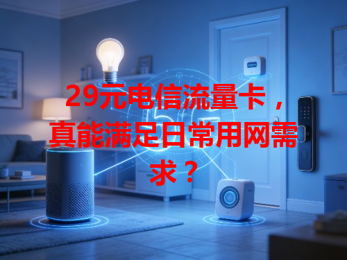 29元电信流量卡，真能满足日常用网需求？