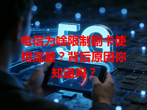 电信为啥限制副卡使用流量？背后原因你知道吗？