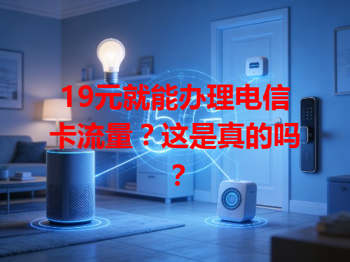 19元就能办理电信卡流量？这是真的吗？