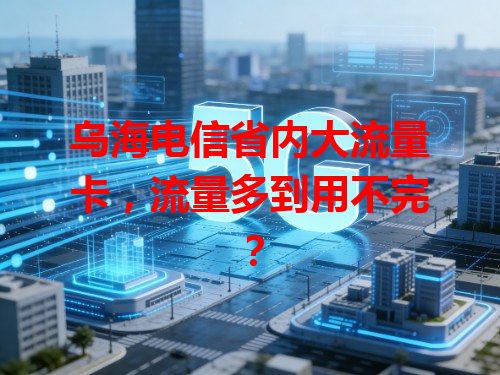 乌海电信省内大流量卡，流量多到用不完？