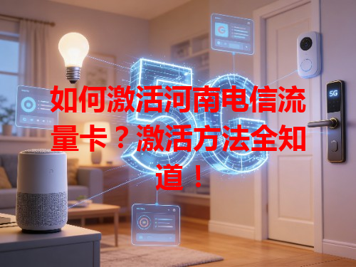 如何激活河南电信流量卡？激活方法全知道！