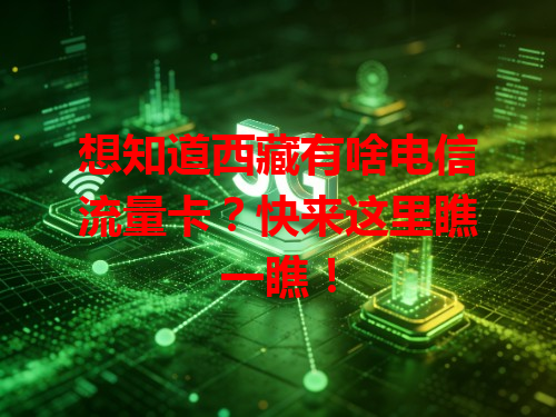 想知道西藏有啥电信流量卡？快来这里瞧一瞧！