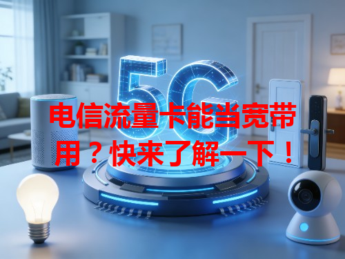 电信流量卡能当宽带用？快来了解一下！