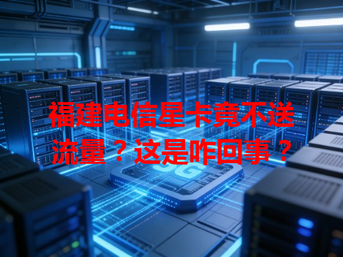 福建电信星卡竟不送流量？这是咋回事？