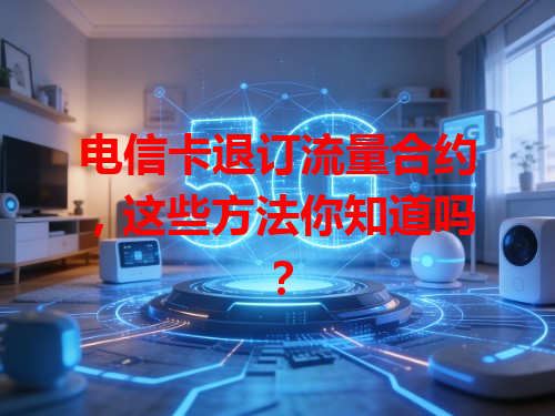 电信卡退订流量合约，这些方法你知道吗？