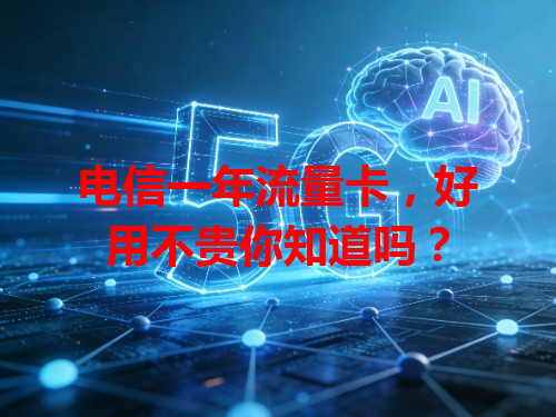 电信一年流量卡，好用不贵你知道吗？