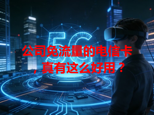 公司免流量的电信卡，真有这么好用？