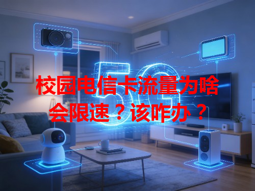 校园电信卡流量为啥会限速？该咋办？