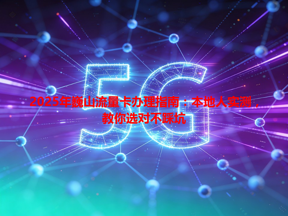2025年巍山流量卡办理指南：本地人实测，教你选对不踩坑