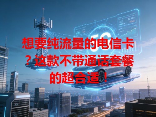 想要纯流量的电信卡？这款不带通话套餐的超合适！