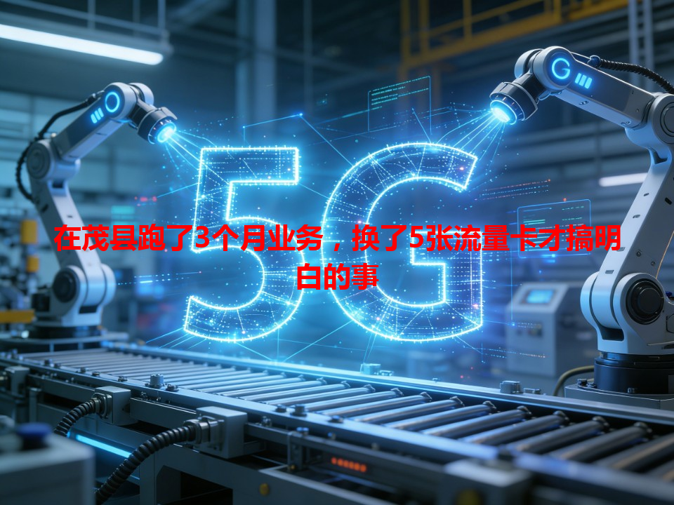 在茂县跑了3个月业务，换了5张流量卡才搞明白的事